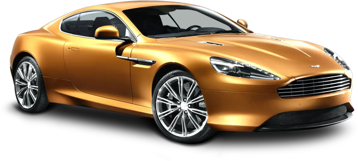  Aston Martin Virage Gold Car Png Image Aston Martin Virage 2019 Vehicle Png