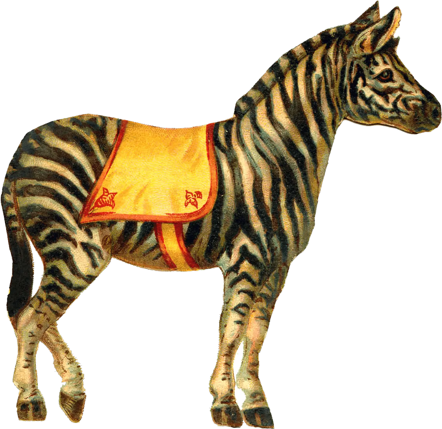  Zebra Circus Transparent Png Clipart Vintage Circus Animals Zebra Png