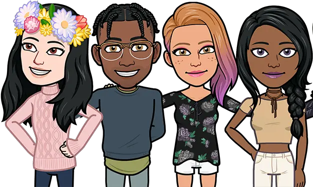  Snapchat Enhances Bitmoji With 19 Septillion Avatar Options Snapchat Bitmojis Png Snapchat Transparent Background