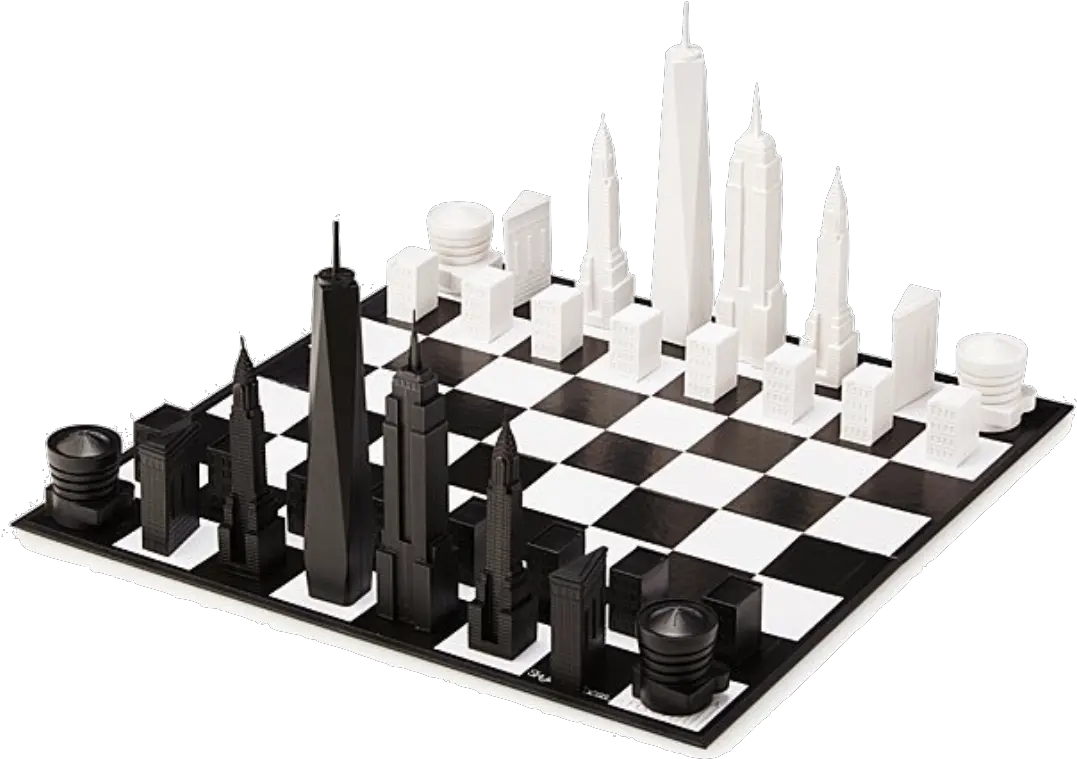  Nyc Skyline Chess Skyline Chess New York Png Nyc Skyline Png