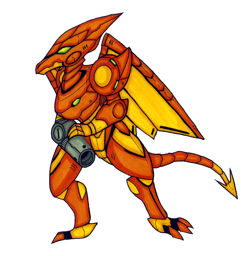  Download Art Trade Armored Zebecian Cartoon Png Ridley Png