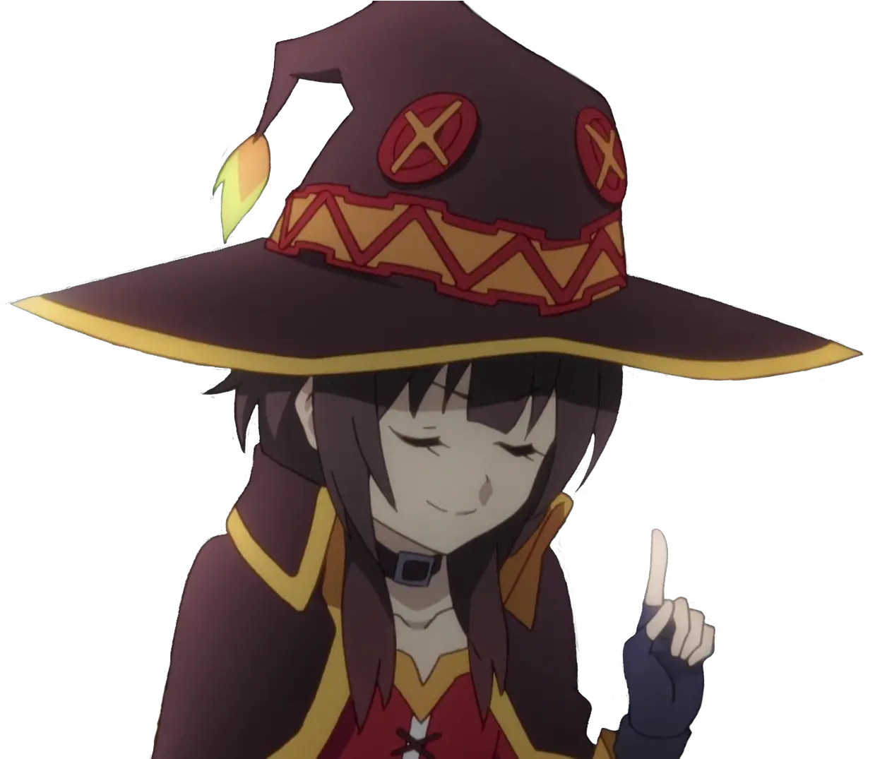  Smugs Tsk Tsk Anime Png Megumin Png