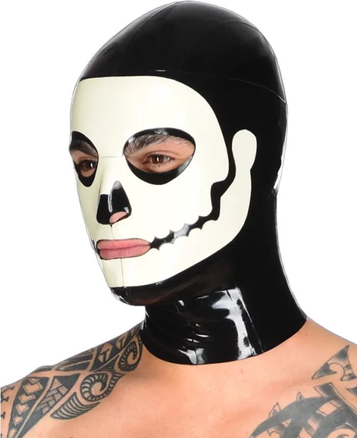  Bone Daddy Hood Latex Hood Pepper Pot Eyes Png Bone Transparent