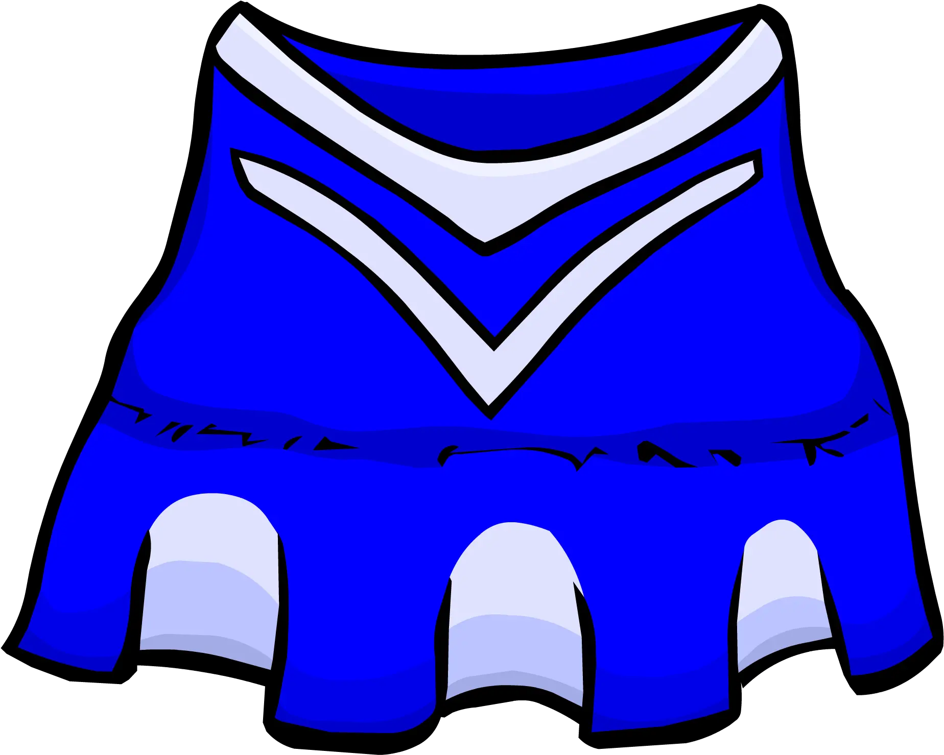  Blue Cheerleader Outfit Club Penguin Wiki Fandom Transparent Cheer Outfit Clipart Png Cheer Icon