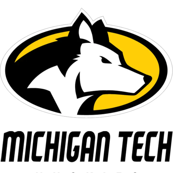  Download The Hillsdale College Chargers Michigan Tech Logo Png Michigan Outline Png