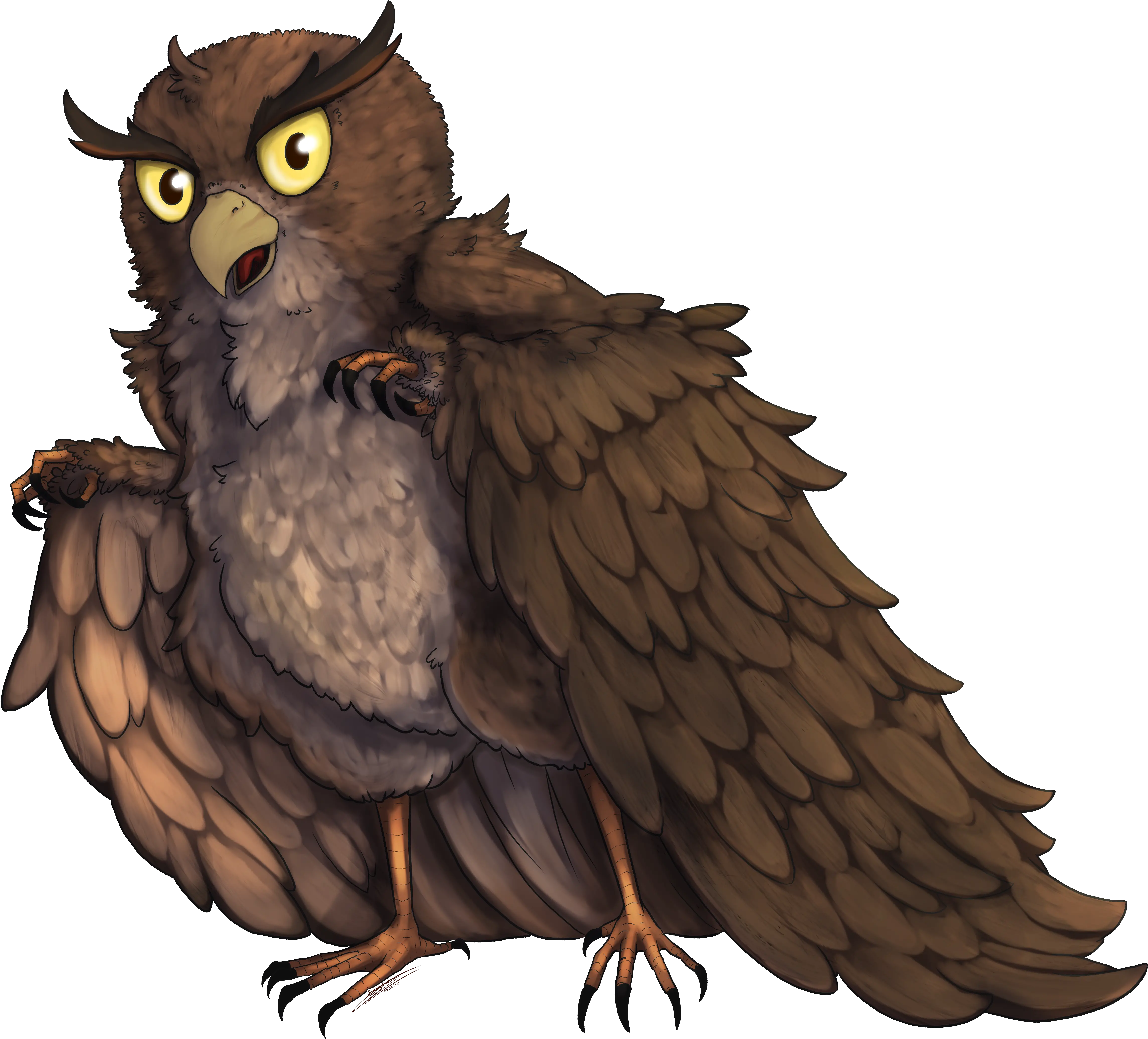  Art Owl Aarakocra Cleriuc Png Dnd Png