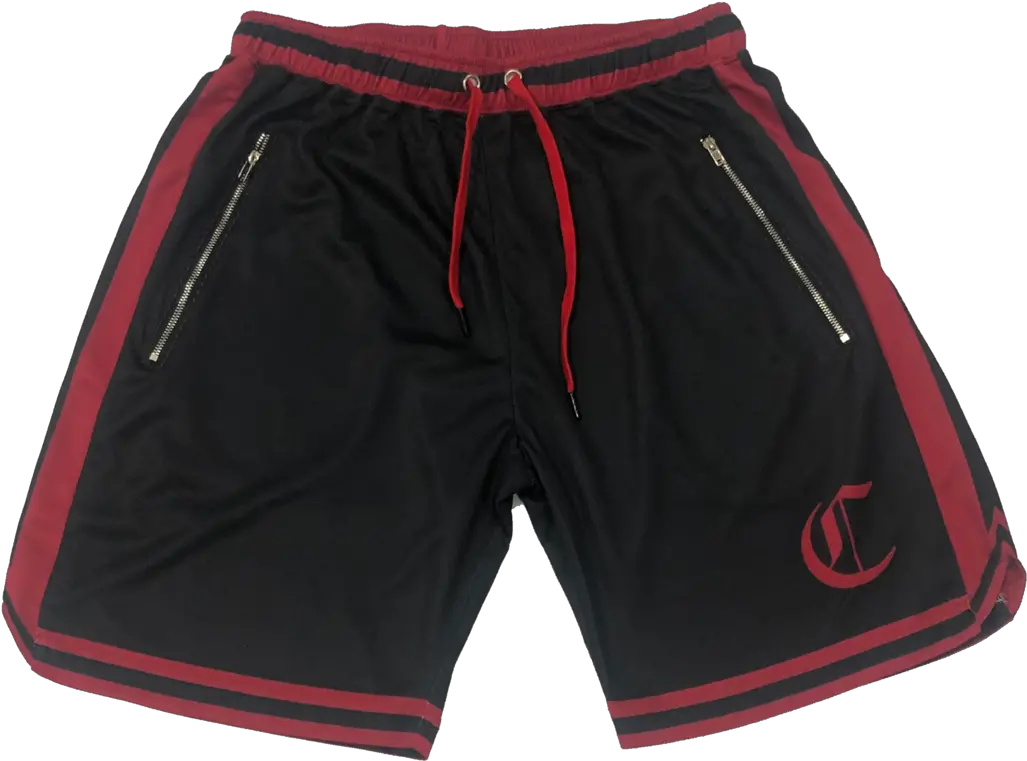  Basketball Shorts Flame Redblack Rugby Shorts Png Flaming Basketball Png