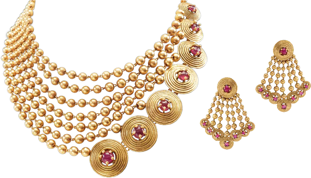  Indian Gold Jewellery Necklace Sets Png Gold Jewellery Set Designs Jewelry Png