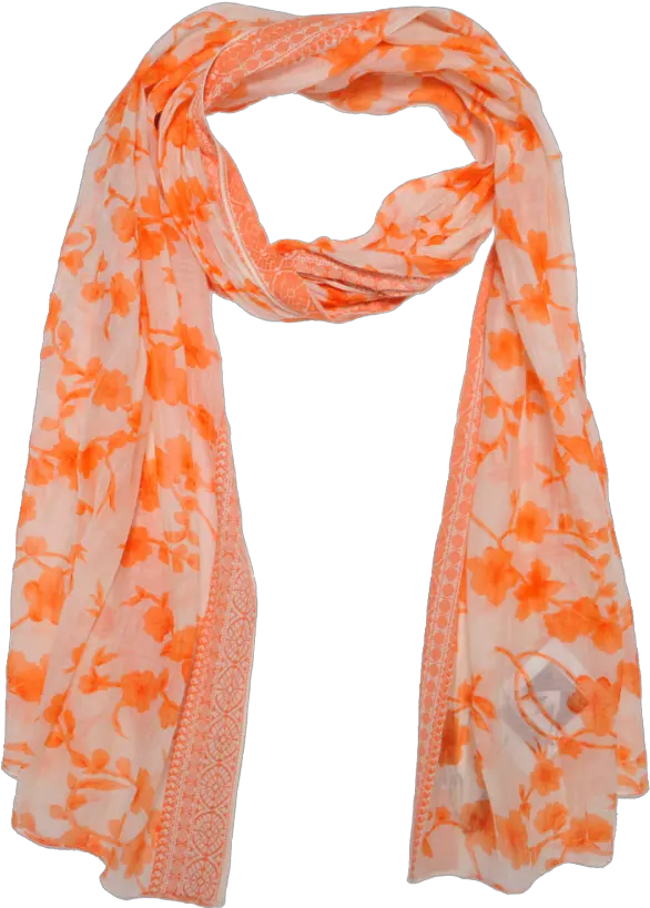  Orange Printer Scarf Png Image Purepng Free Transparent Stylish Rumal Png Scarf Transparent Background