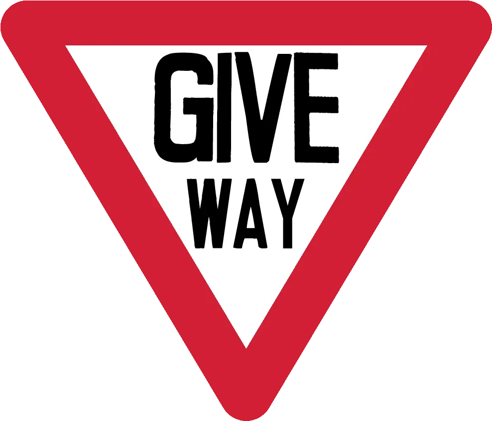  Giveway Sing Give Way Sign Png Sing Png