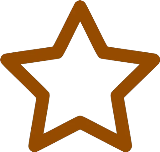  Brown Outline Star Icon Free Brown Star Icons Transparent Red Star Outline Png Style Icon