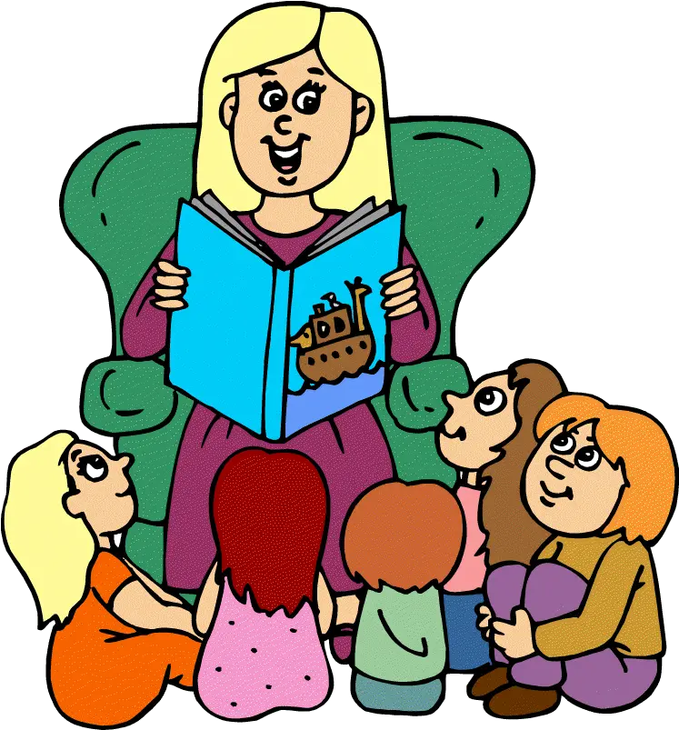  Student Clipart Listening Transparent Teacher Reading A Book Cartoon Png Listening Png