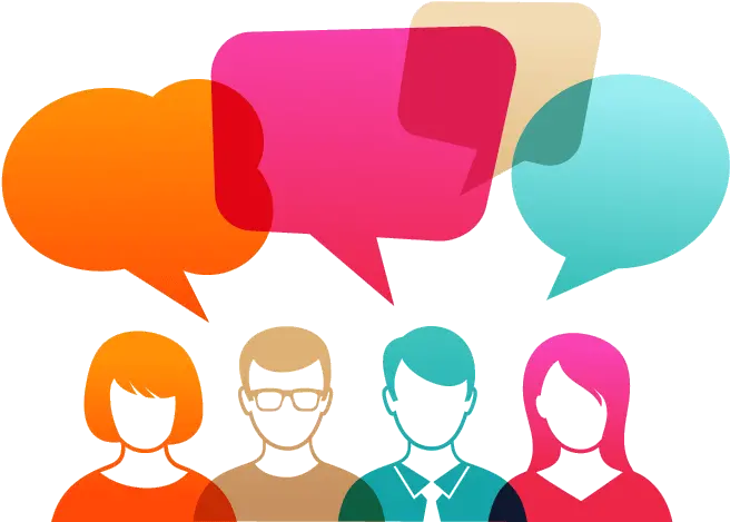  Organize People With Talk Bubbles Clipart Full Size Business Engagement Social Media Png Talk Png