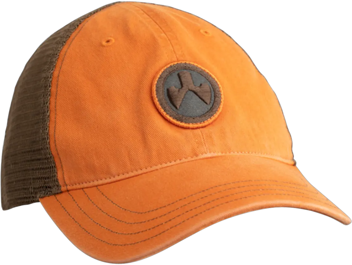  Magpul Icon Patch Garment Washed Trucker Hat Orangebrown One Size Fits Most Magpul Icon Patch Garment Washed Trucker Cap Png Write A Review Icon