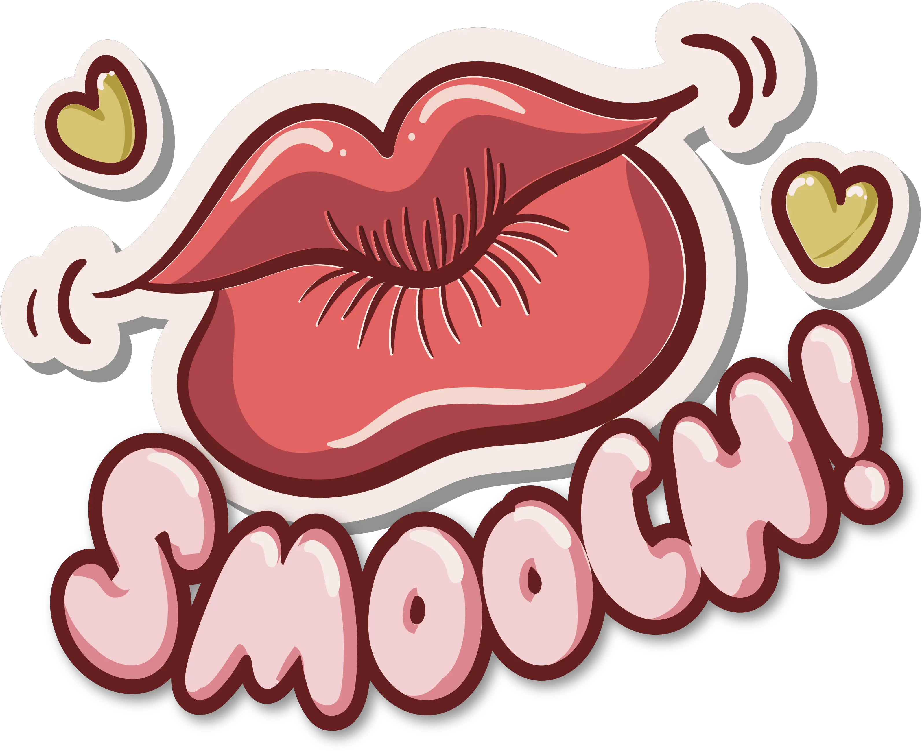  Cartoon Lips Png Eyelashes Clipart Lip Big Red Lip Kiss Big Red Lips Kiss Lips Clipart Png