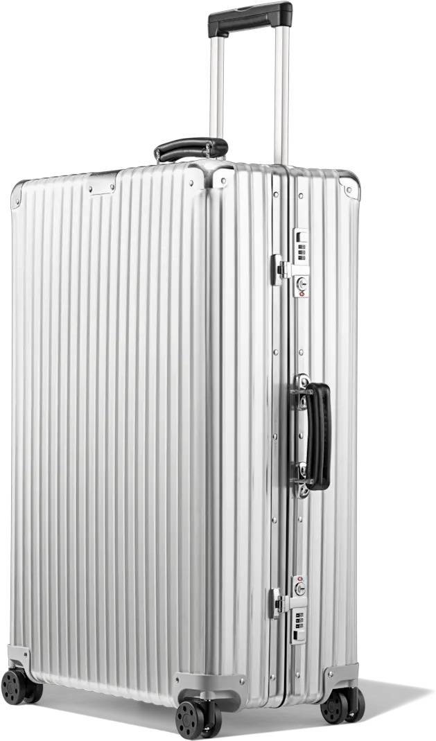  Classic Check In L Aluminium Suitcase Silver Rimowa Rimowa Classic Check In L Png Airport Luggage Polycarbonate Collection Icon Spinner