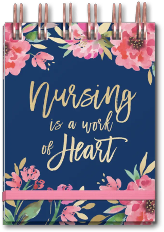  Nursing Heart Spiral Notebook Christmas Card Png Spiral Notebook Png