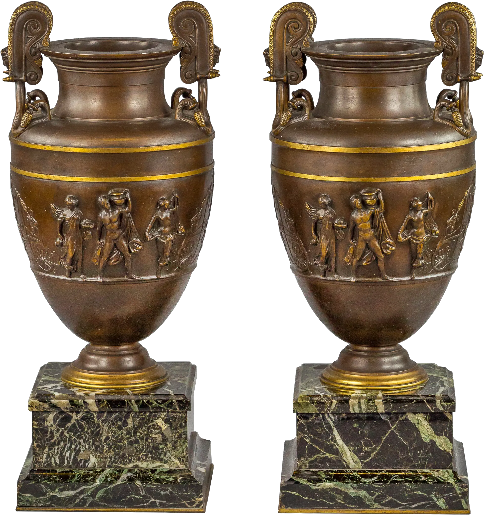  European Gilt And Patinated Bronze Urns Antique Png Urn Icon