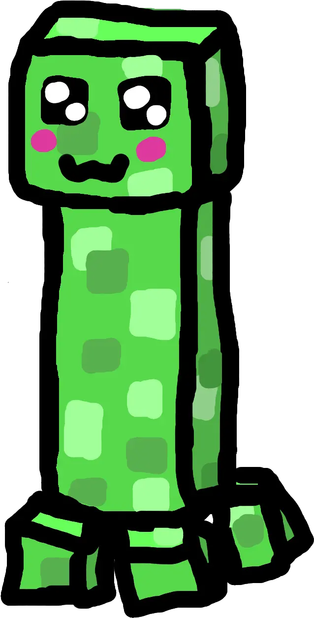  Minecraft Cute Creeper N3 Free Image Cute Creeper Png Creeper Transparent