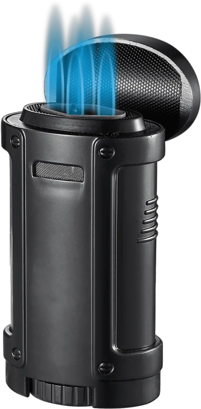  Visol Rhino Black Quad Flame Torch Cigar Lighter Electronics Png Lighter Flame Png