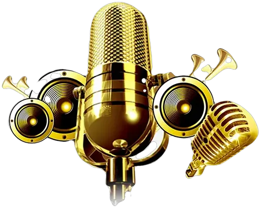  Music Services Microphone Gold Png Gold Microphone Png