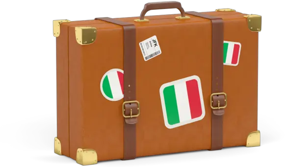  Travel Suitcase Icon Illustration Of Fl 1678935 Png Italy Suitcase Italy Flag Png