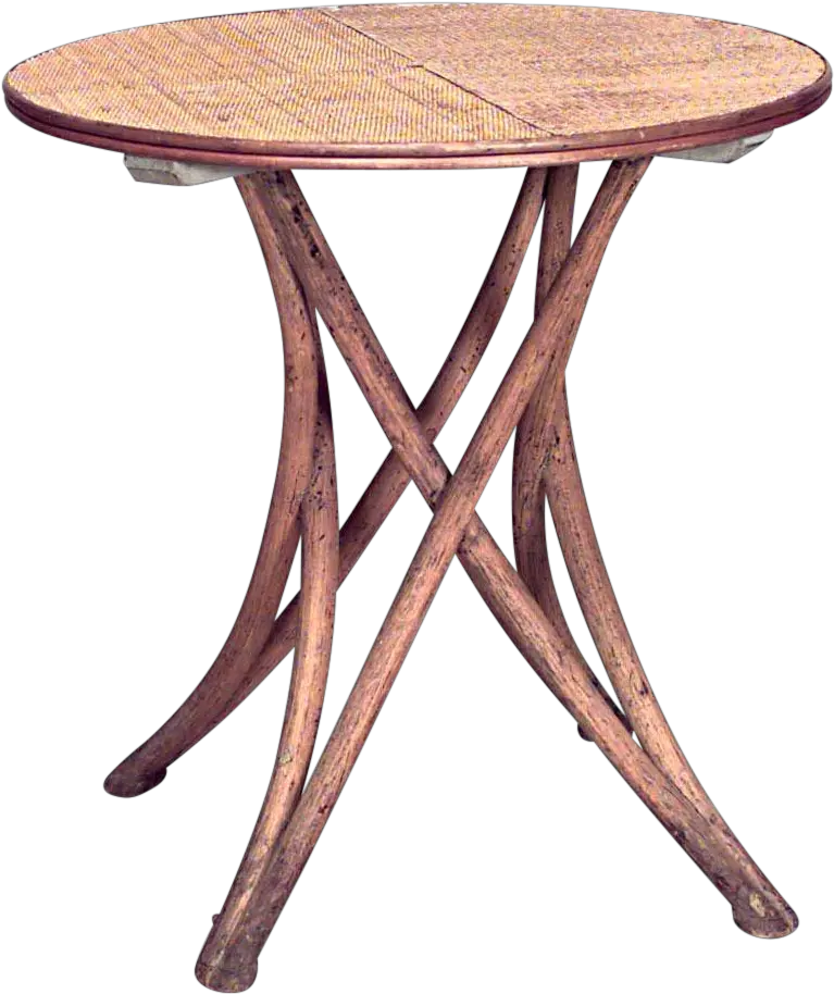  Bentwood Stripped Café Table Solid Png Cafe Table Png