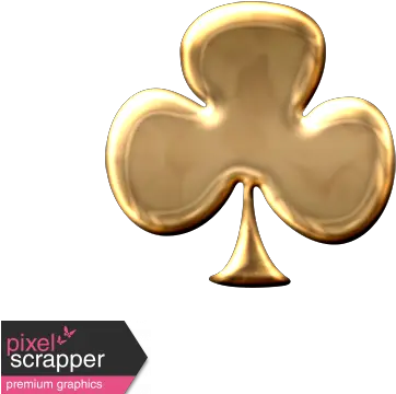  Gold Clover Shape Graphic By Marisa Lerin Pixel Scrapper Illustration Png Clover Transparent