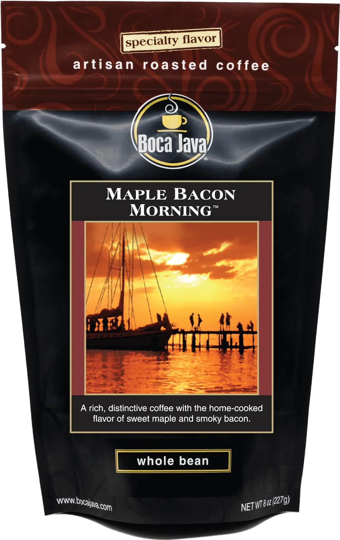  Maple Bacon Morning Coffee Boca Java Png Bacon Transparent