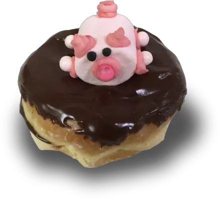  Download Pig In Mud Donut Which Is A Raised Marshmallow Chocolate Spread Png Donut Transparent