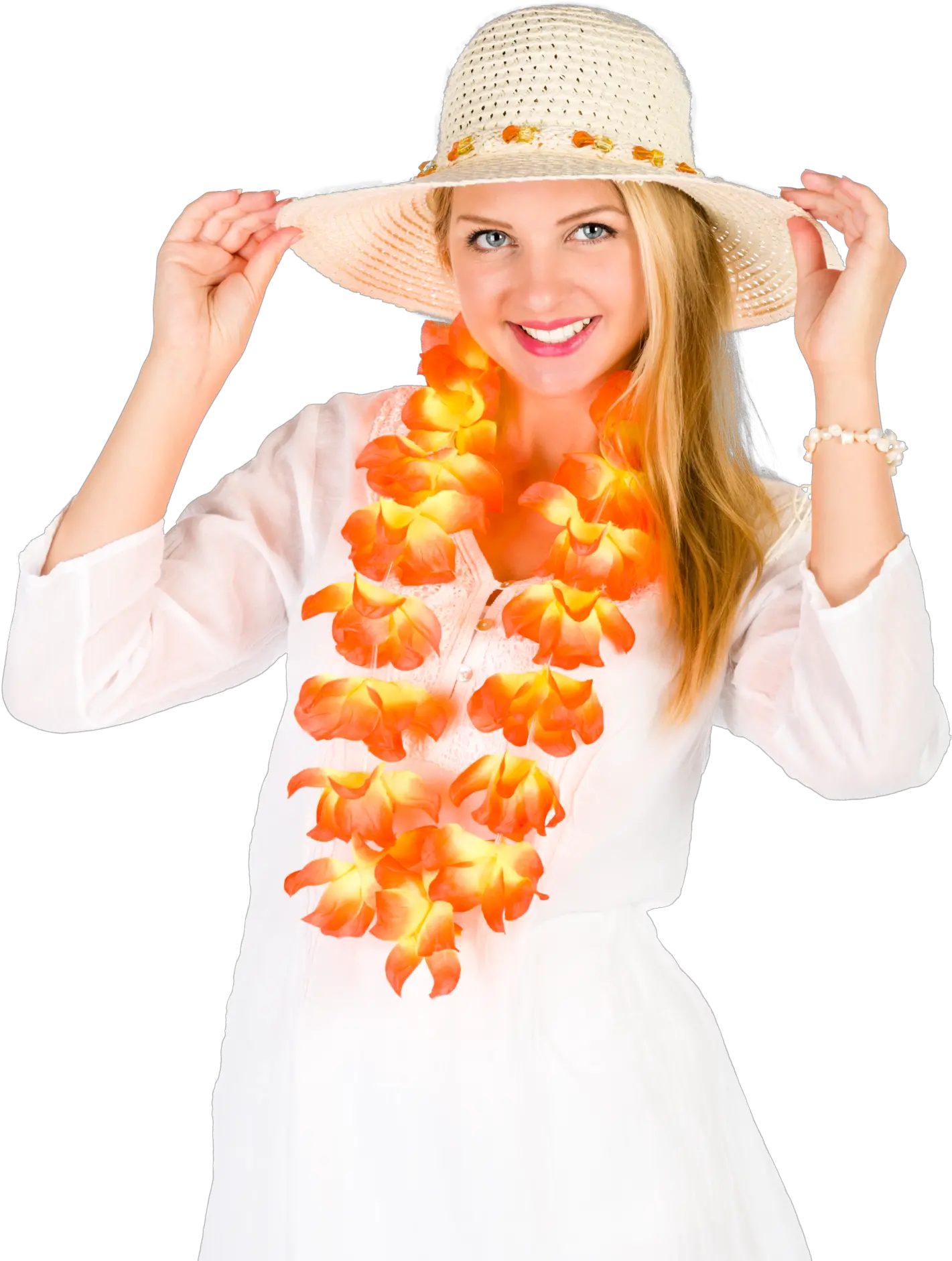  Woman Wearing Lei Free Stock Photo Lei Png Lei Png