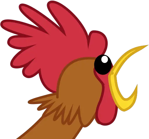  1660802 Artistlightningbolt Bust Crowing Derpibooru Chicken With Mouth Open Png Open Mouth Png