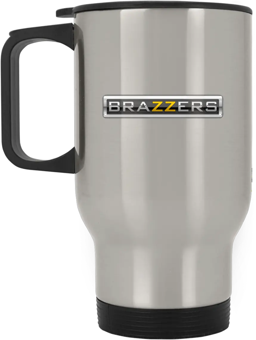  Brazzers Silver Stainless Travel Mug Mug Png Brazzers Png