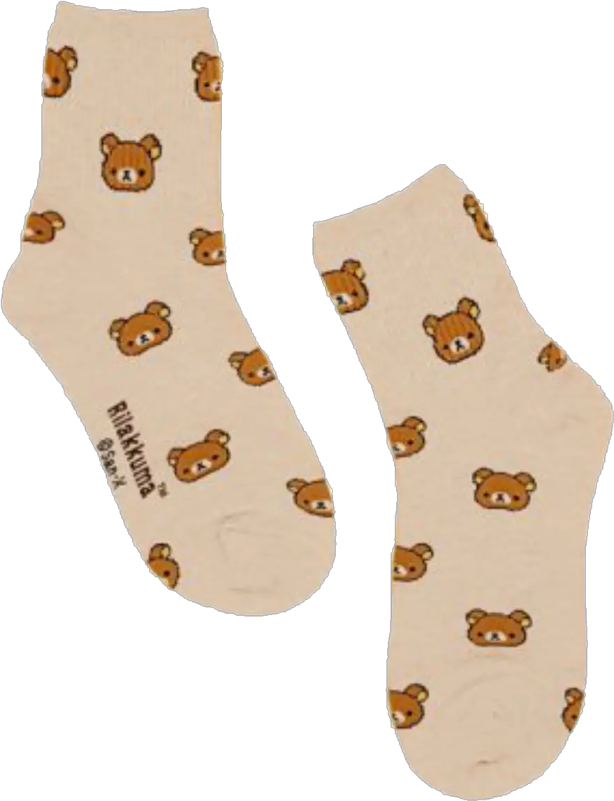  Rilakkuma Kawaii Aesthetic Socks Png Transparent Aesthetic Socks Png Socks Png