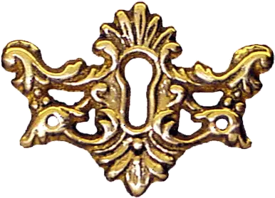  Antique Victorian Cast Brass Keyhole Cover Ornate Keyhole Png Key Hole Png