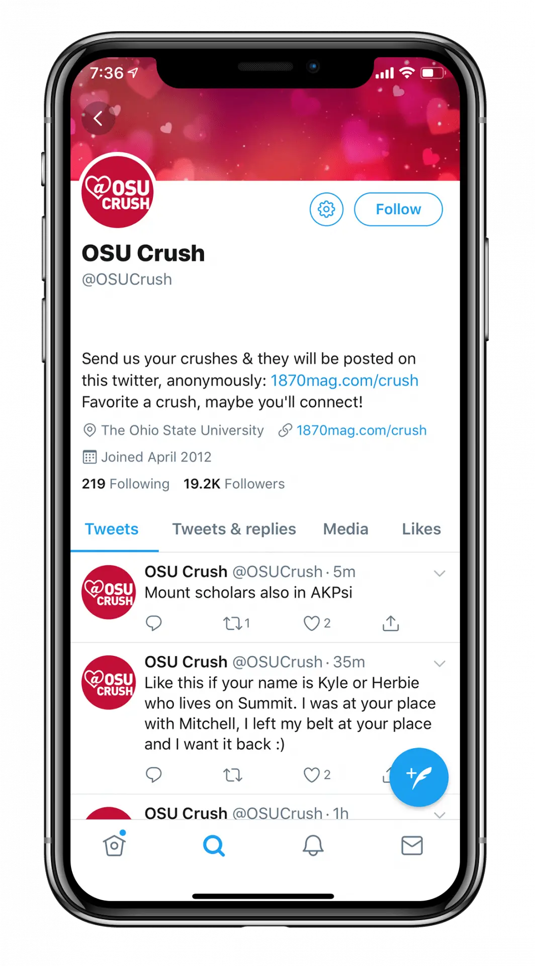  Osu Crush Gives Secret Admirers An Anonymous Outlet Mobile App Png Osu Png