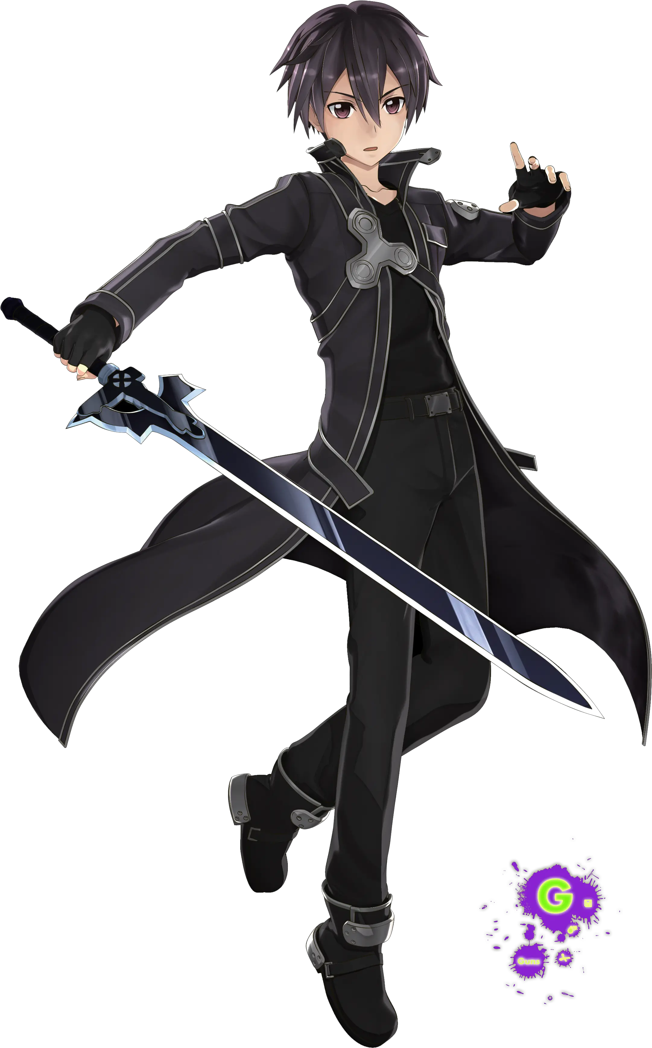  Render Kirito Sword Art Online Kirito Png Kirito Png