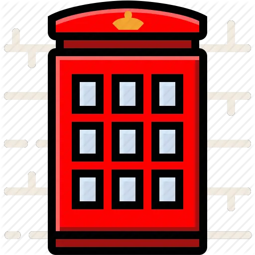  U0027aprilu0027 By Iconify Red Telephone Box Icon Png Red Phone Png