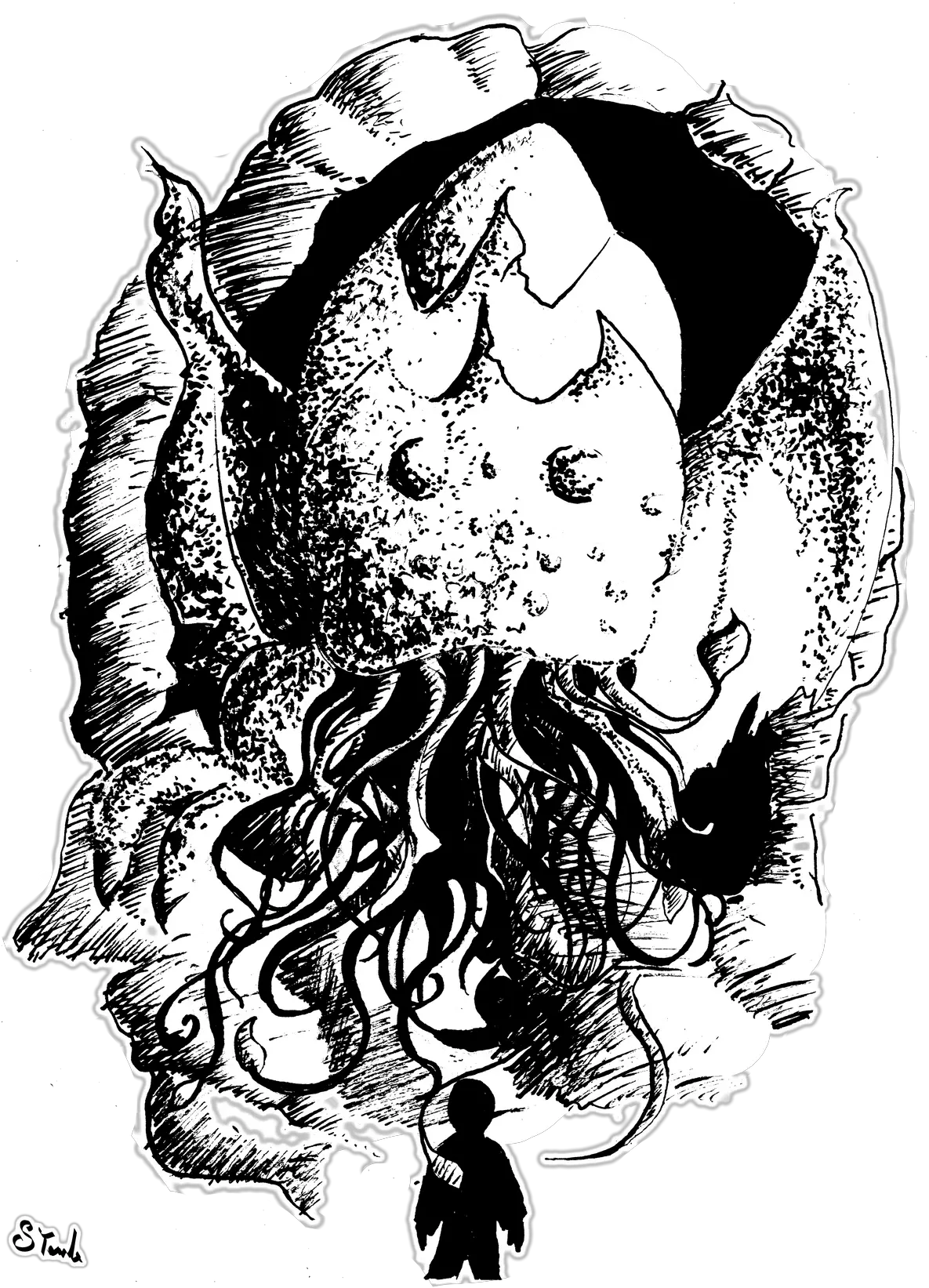  Cthulhu Is Released By Sulaimandoodle Hair Design Png Cthulhu Transparent