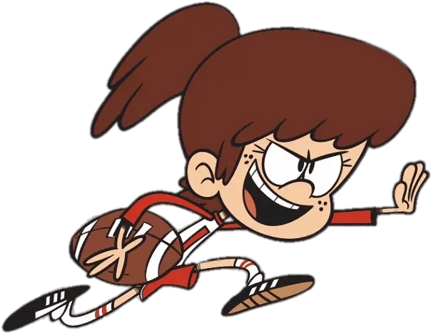  Lynn Loud Running With The Ball Transparent Png Stickpng Lynn The Loud House Loud Png