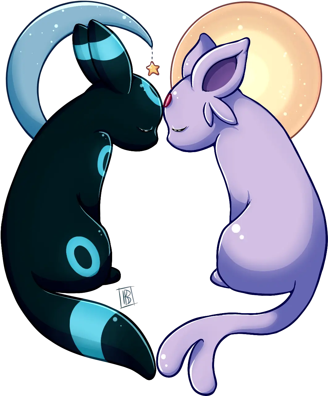  Duo Pokemon Png Espeon Transparent