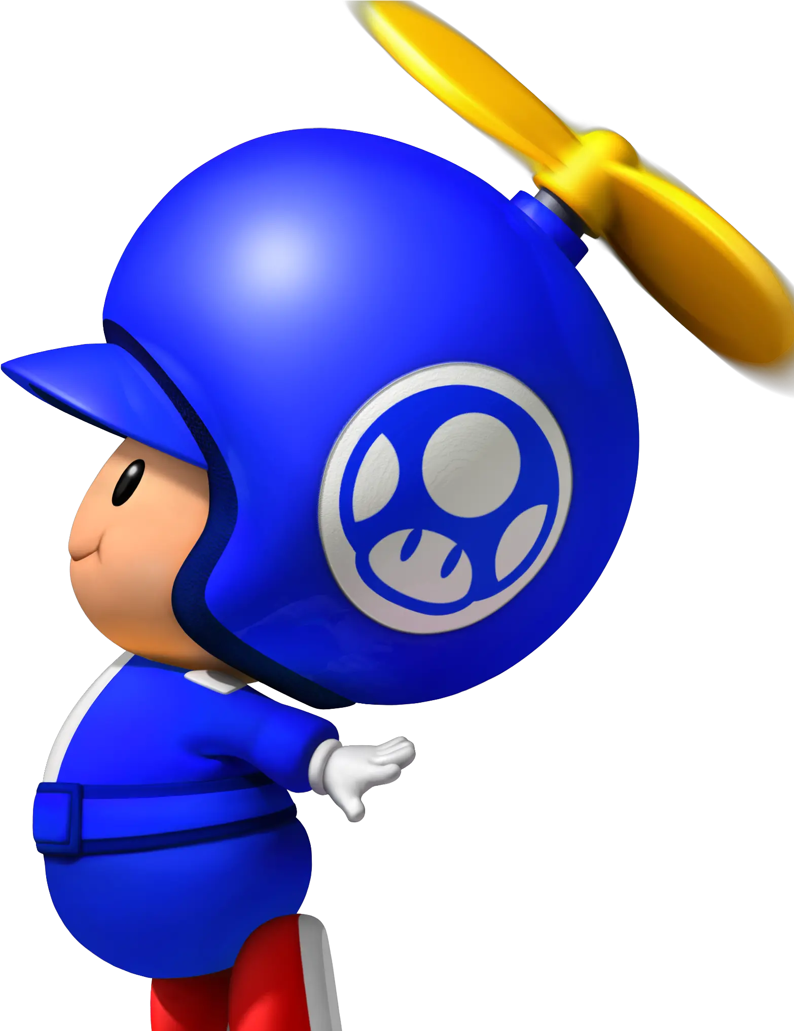  Download Propeller Blue Toad Png Image Cartoon Toad Png