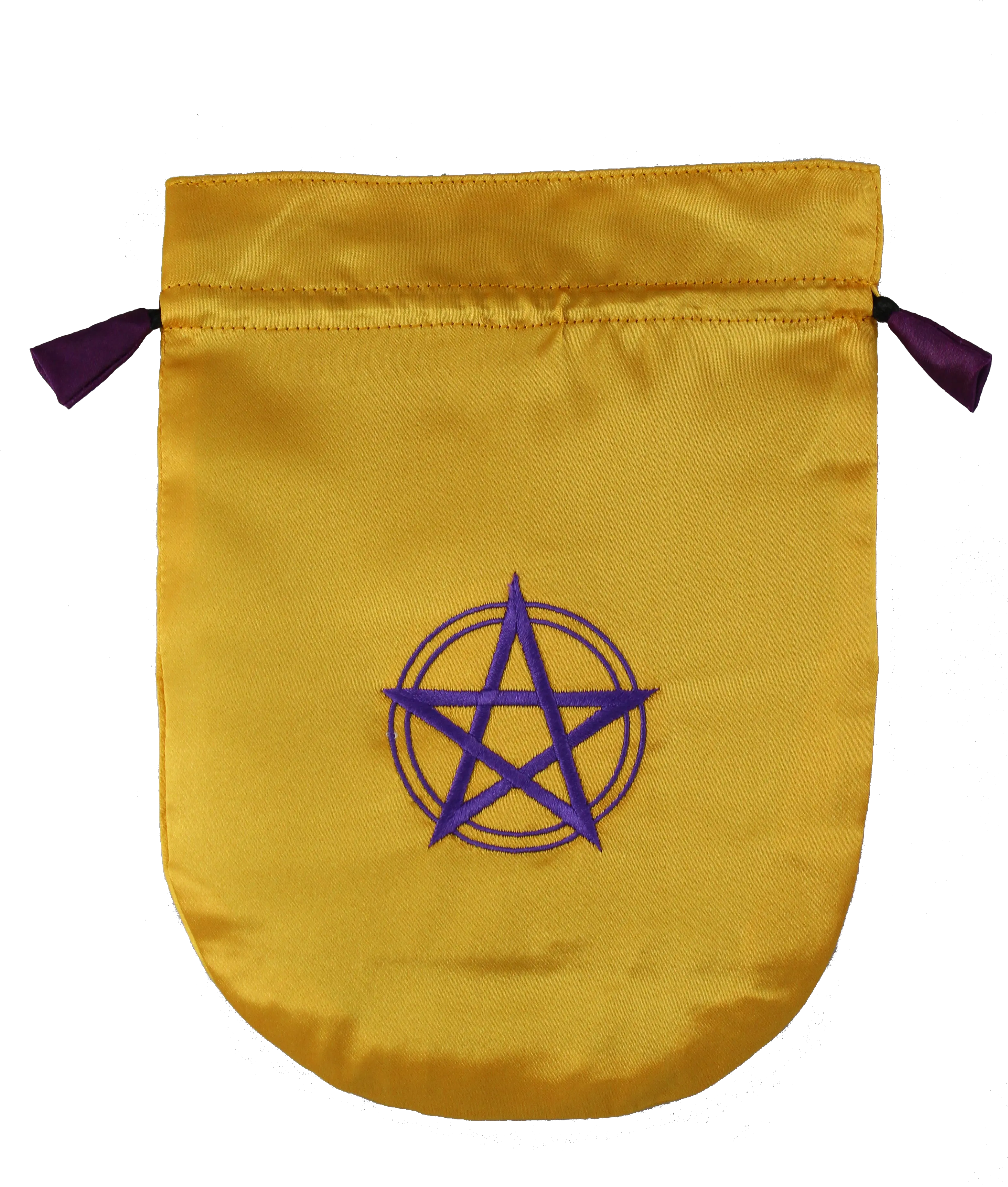  Pentagram In Circle Yellow Satin Messenger Bag Png Pentagram Transparent