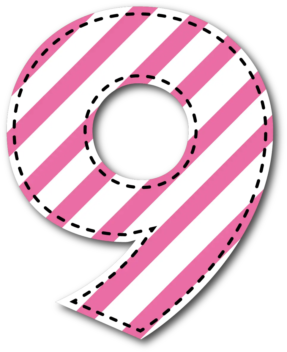  9 Número Numero 9 Rosa Png 9 Png