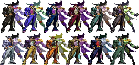  Mfg Jotaro Kujo By Mr Giang Color Separation Cartoon Png Jotaro Kujo Png
