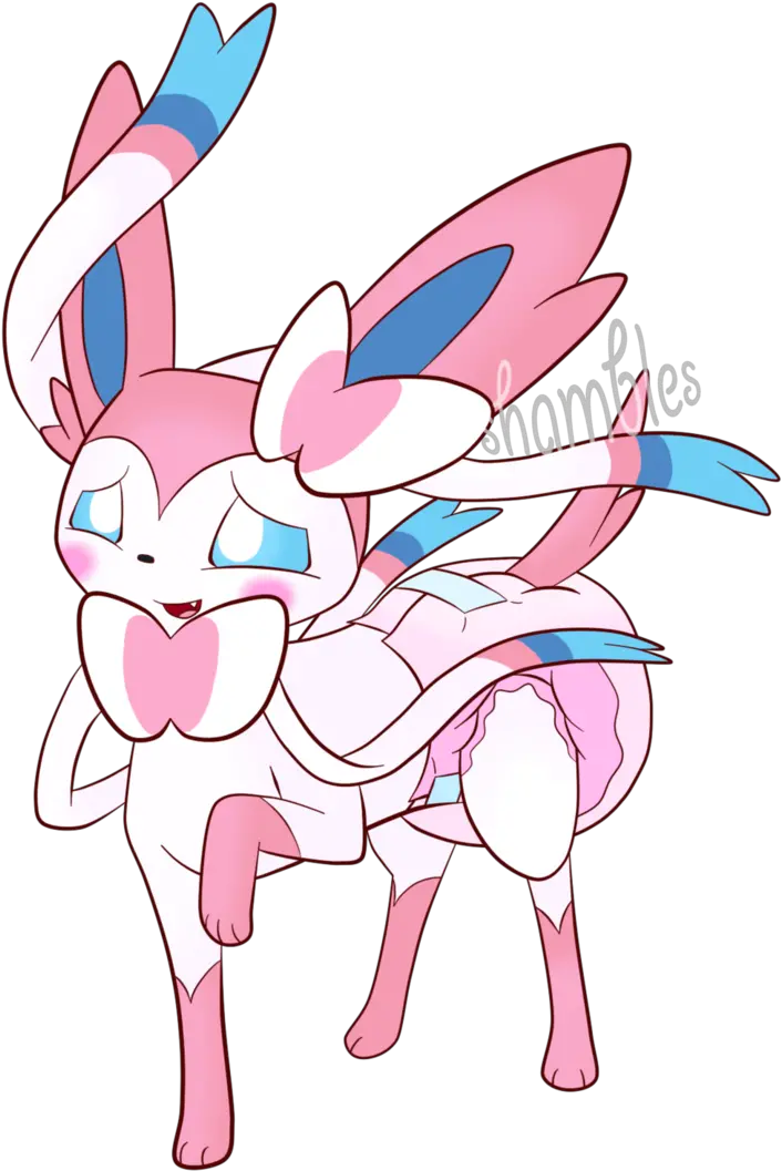  Pokemon Sylveon In Diapers Clipart Sylveon Wearing A Diaper Png Sylveon Png