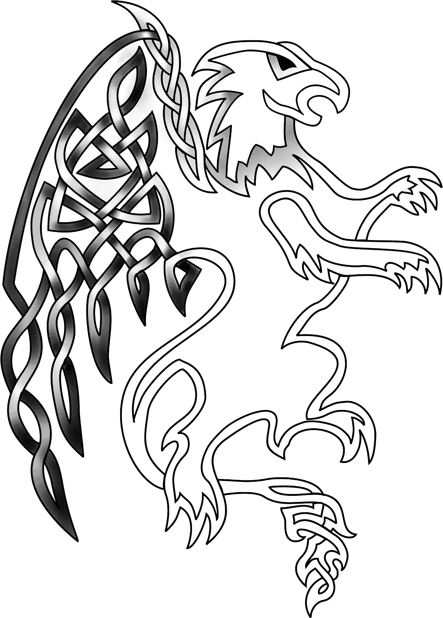  Top Celtic Symbols And Their Meanings Irish Celtic Griffin Png Tribal Wolf Icon