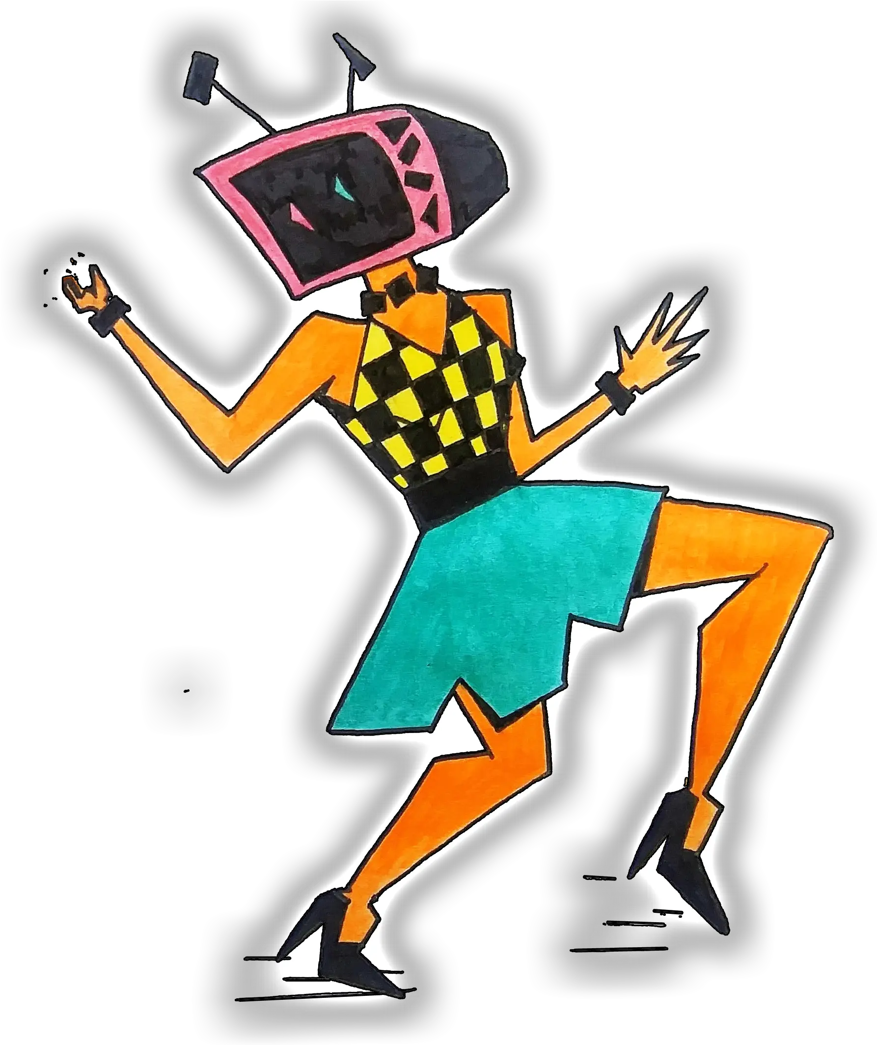  Dancing Illustration Png Glow Png