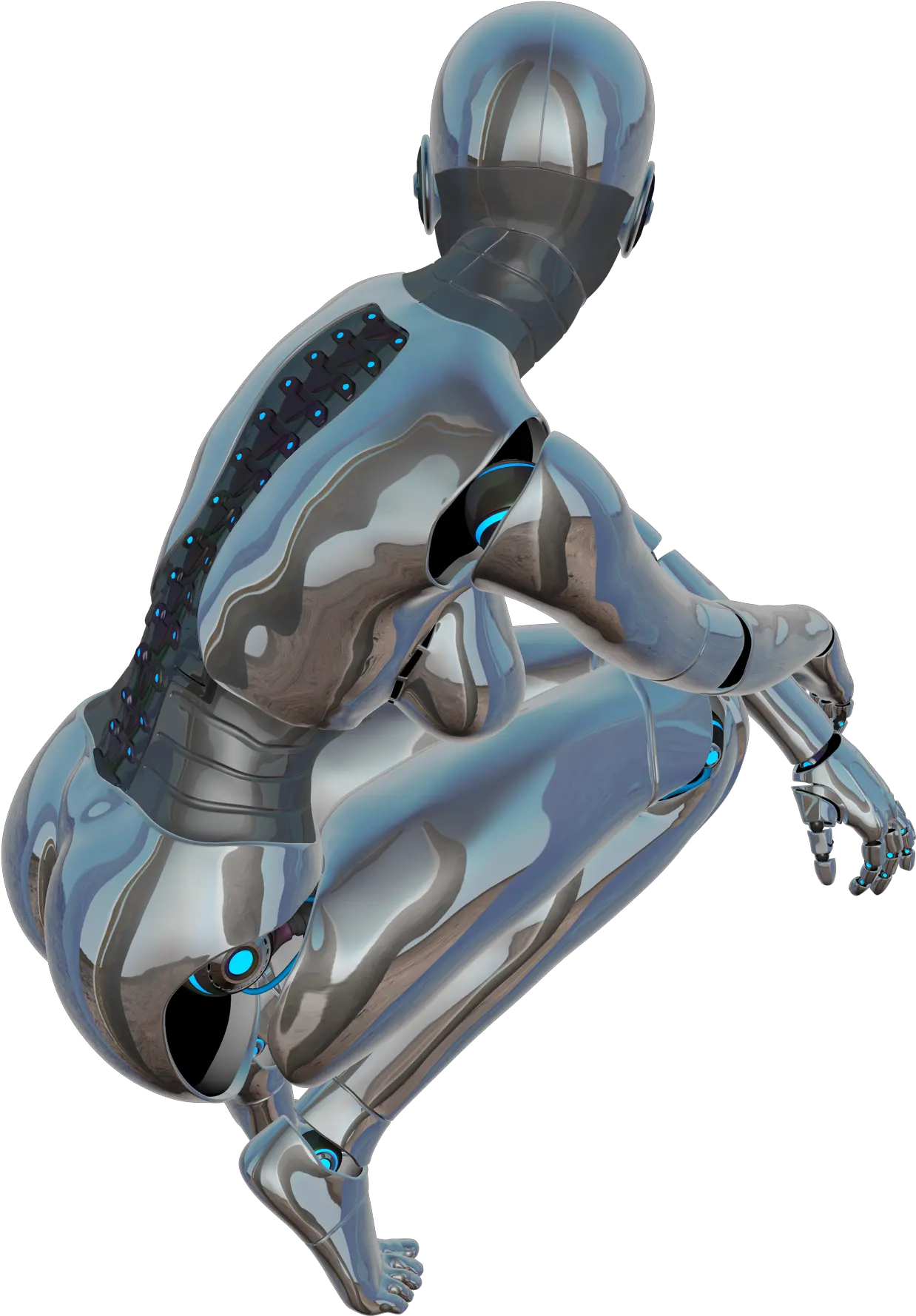  Clipart Of Posing Cyborg Girl Free Image Android Robot Girl Png Cyborg Png