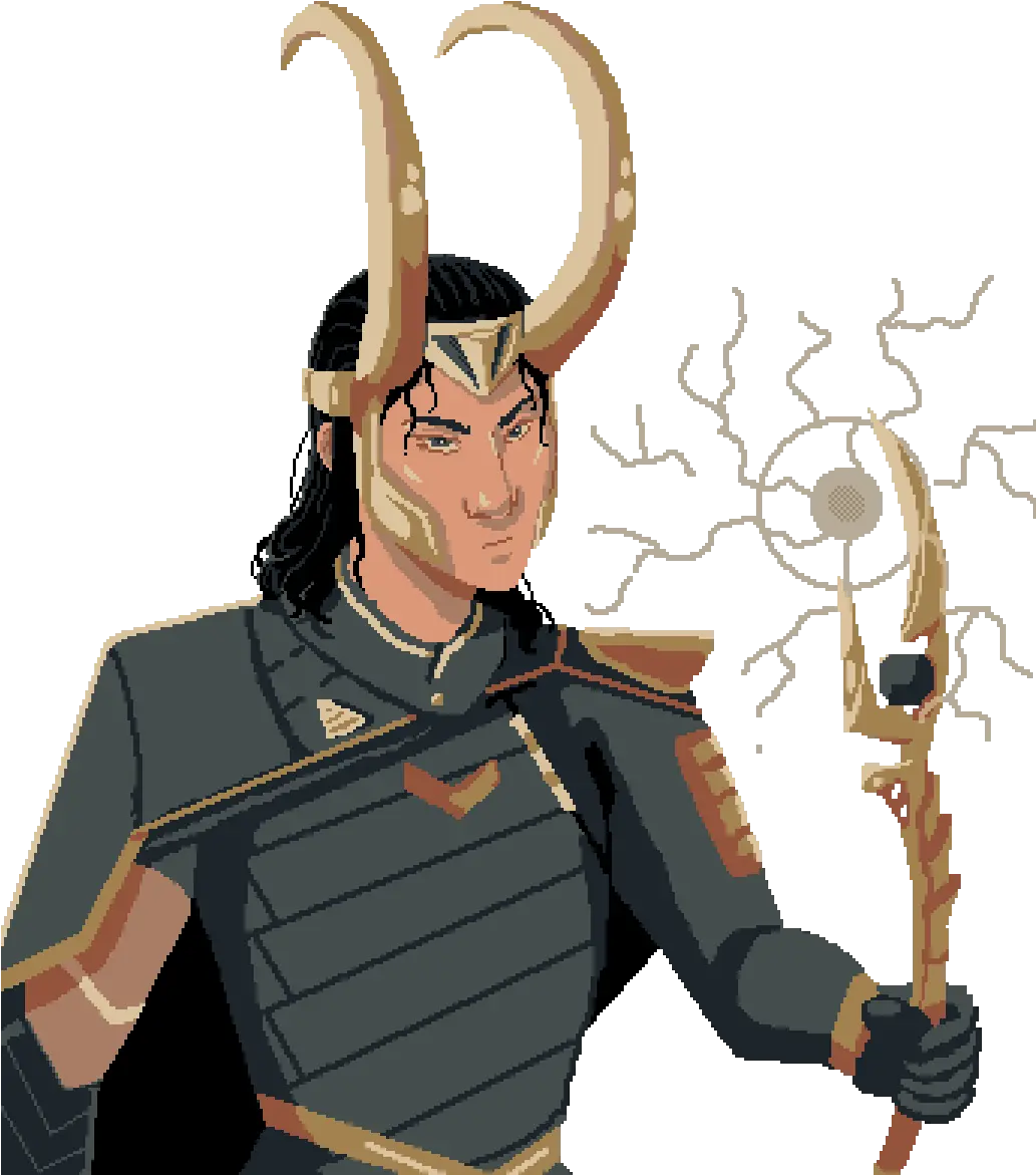  Pixilart Loki By Lonewanderer Cartoon Png Loki Transparent